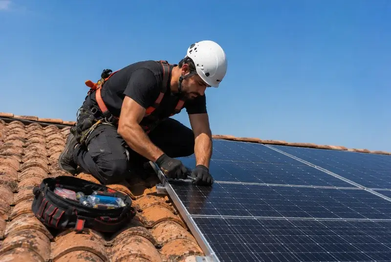 Maintenance et monitoring de panneaux solaires à Thoissey
