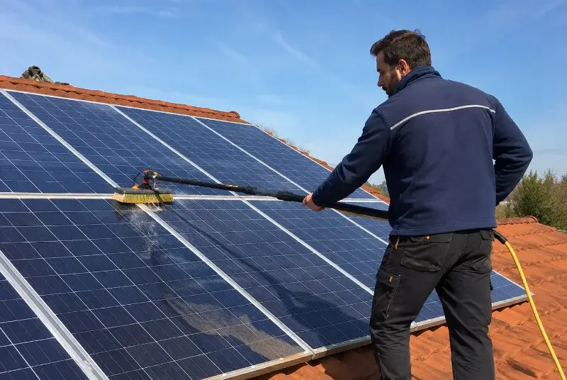 Nettoyage et entretien de panneaux solaires à Thoissey